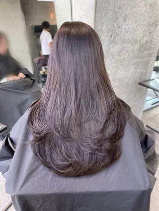 ロング カラー 髪質改善/堀江 ケアカラーtoshiのヘアスタイル