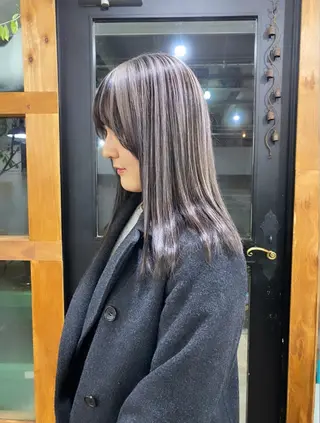 セミロング カラー なぎ🌿.∘[ボブ, ニュアンスカラー]のヘアスタイル