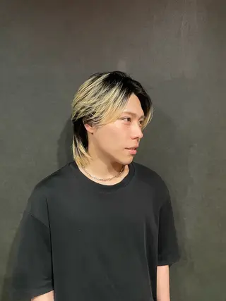 セミロング メンズ Les Mainsのヘアスタイル