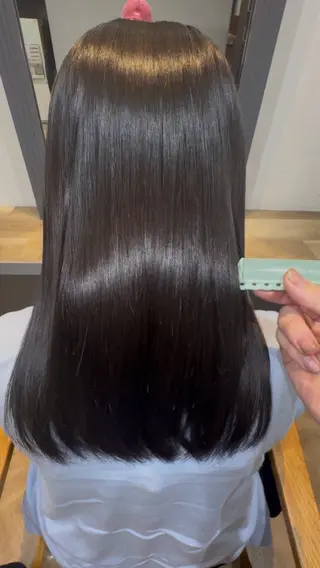 ミディアム カラー heel SENGAWAのヘアスタイル