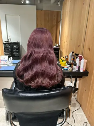 ロング カラー スキバサミを使わない カット🌼唯🌼のヘアスタイル