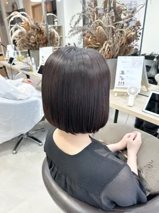 ミディアム 地毛風縮毛矯正/ボブ /ショート❣️平山のヘアスタイル