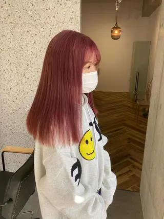 ロング カラー 髪質改善.縮毛矯正 ×韓国ヘアyukiのヘアスタイル