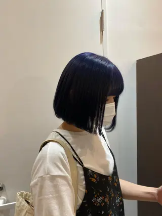 ショート カラー パーマ ヘアアレンジ re naのヘアスタイル