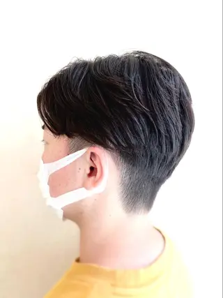ショート パーマ メンズ 小顔レイヤー💗 木村実樹のヘアスタイル