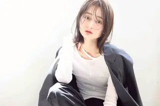 ミディアム 熊谷 はつなのヘアスタイル