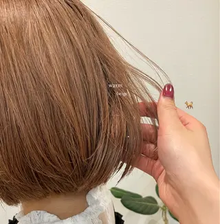 ミディアム モモ🍑 レイヤー/ボブ/暖色のヘアスタイル