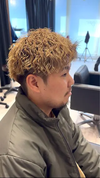パーマ メンズ メンズサロン リョウタのヘアスタイル
