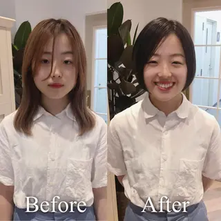 ショート カラー 大人可愛いショート* NoWL栗原隆成のヘアスタイル