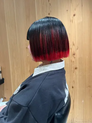 ショート カラー スキバサミを使わない カット🌼唯🌼のヘアスタイル