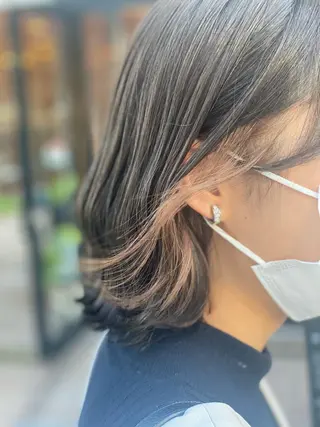 ミディアム 髪質改善 大内翔太のヘアスタイル
