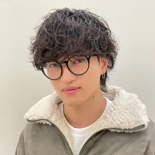 ショート パーマ メンズ 亀井隆汰/メンズ専門 パーマ特化美容師のヘアスタイル