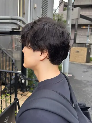 パーマ メンズ お呼ばれヘア✨️ Akari🧸🤍のヘアスタイル