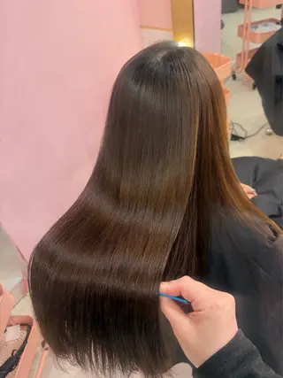 ロング カラー 【うねり/広がり/ 縮毛矯正】💟まなみのヘアスタイル