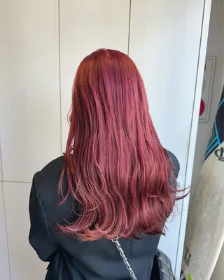 ロング カラー あべ ゆうかのヘアスタイル