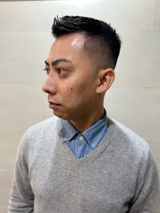 ショート メンズ Graceful BarBer platinum所属・無料メンズカット💈 遠山泰輝のヘアスタイル