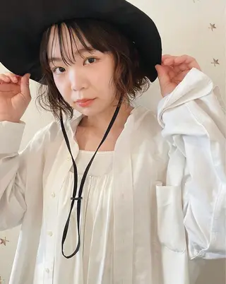 ショート パーマ 市川 千夏のヘアスタイル