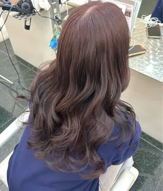 ロング カラー ガーリー×韓国🎀 ⟡.·天野結良⟡.·のヘアスタイル