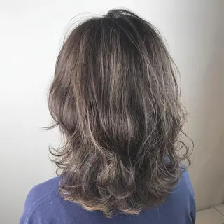 ミディアム MORISAKI ✂︎縮毛矯正のヘアスタイル