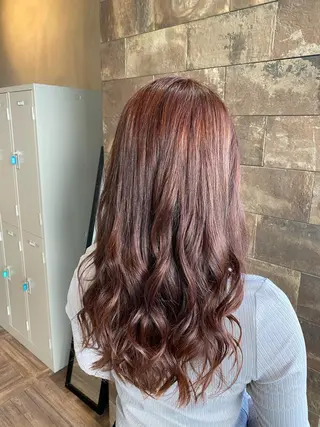 ロング カラー ヘアアレンジ Belle hair Design青野大貴のヘアスタイル