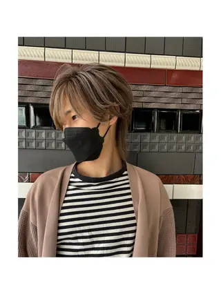 メンズ 色落ちまで2度綺麗な ハイトーン🪞／ミクのヘアスタイル