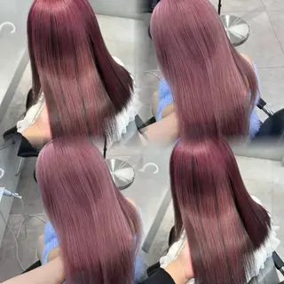 ロング ミルクティーベージュ オリーブグレージュのヘアスタイル