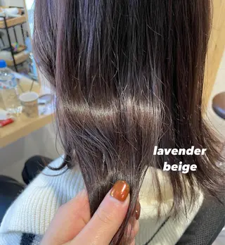 ミディアム カラー パーマ ヘアアレンジ 🌿AMANE🌿 sakiのヘアスタイル