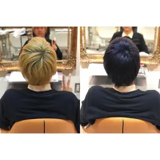 カラー メンズ ✨デザインカラー✨ ハイトーン　森貴章のヘアスタイル