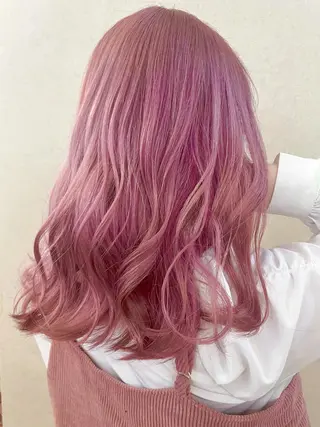 セミロング カラー ヘアアレンジ 🦋高瀬寛菜🦋 韓国/ブリーチのヘアスタイル