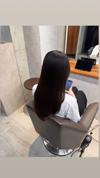 ロング カラー スガハラ アンナのヘアスタイル