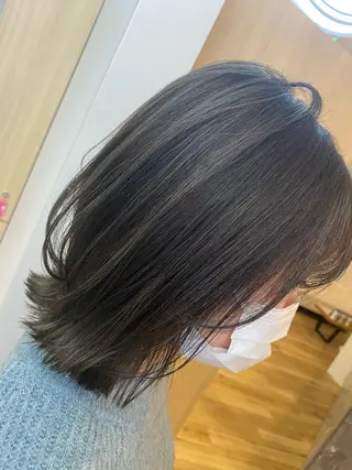 ミディアム カラー ハイトーンヘア/ 島崎　タクミのヘアスタイル