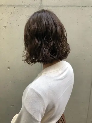 ショート パーマ ロングパーマ木村 ボブパーマのヘアスタイル