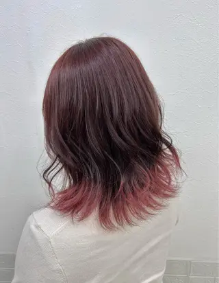 カラー ダブルスキルエクステ /羽エクステ白石宇由のヘアスタイル
