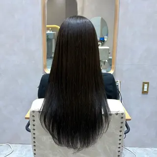 ロング カラー ヘアアレンジ 🐰あみ【艶カラー/ 縮毛矯正】🫧のヘアスタイル