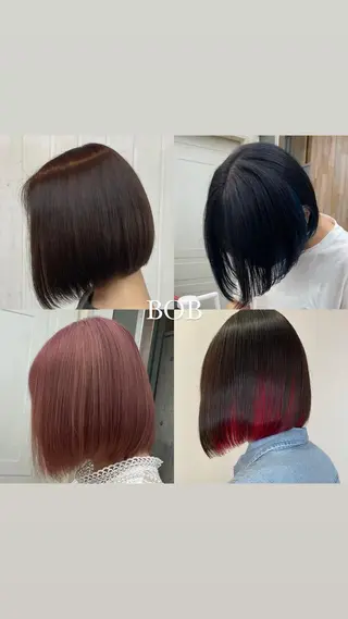 ミディアム カラー HIKARU副店長/ ✨️髪質改善のヘアスタイル