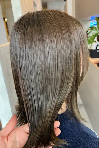 ミディアム カラー Yuka /ツヤカラー✨のヘアスタイル