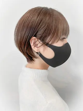 ショート クロスパーマ松永裕久 似合わせカットのヘアスタイル