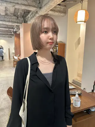 ショート カラー ヘアアレンジ 🎀suzuna 透明感colorのヘアスタイル