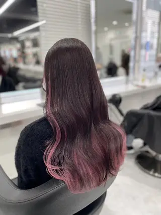 セミロング ヘアアレンジ カラー 公式PARADE💐 池袋💐のヘアスタイル