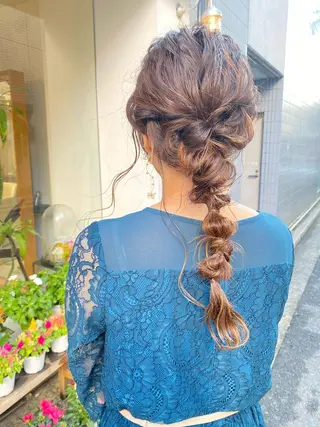 ヘアアレンジ 安永 涼のヘアスタイル