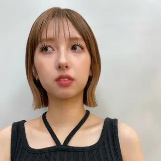 ショート Misaki /ボブ/縮毛矯正のヘアスタイル