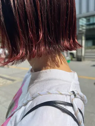 ミディアム カラー ツキノキ ミナのヘアスタイル