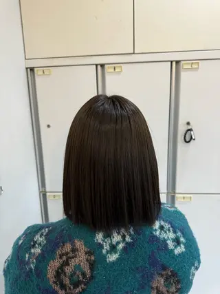 ミディアム カラー ブリーチなしwカラー /艶カラー/oukaのヘアスタイル