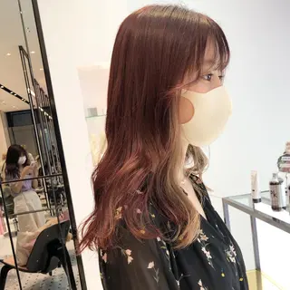 ロング カラー 相川 愛実のヘアスタイル