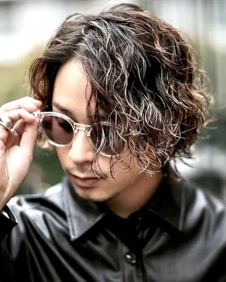 ミディアム パーマ メンズ メンズ/レディース パーマのプロ/皓大のヘアスタイル