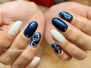 ミディアム ネイル プライベートサロン Rubynailのネイルデザイン