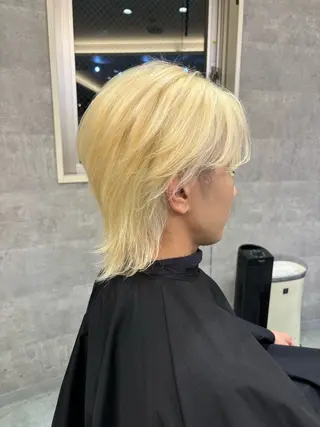 カラー メンズ 韓国ハイトーンカラー kana♡のヘアスタイル