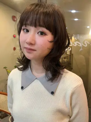 ミディアム レイヤー/暖色/ 髪質改善/永礼芳果のヘアスタイル