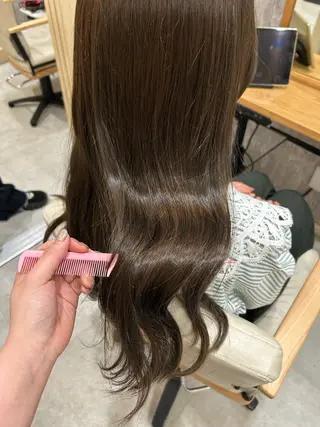 ロング 森田 遥菜のヘアスタイル