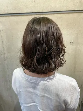 ミディアム パーマ 銀座No.1髪質改善 縮毛矯正/本木のヘアスタイル